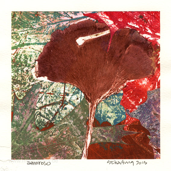 John Schartung 2, USA, Amoroso, Mono Print, 13 x 13 cm, 2015