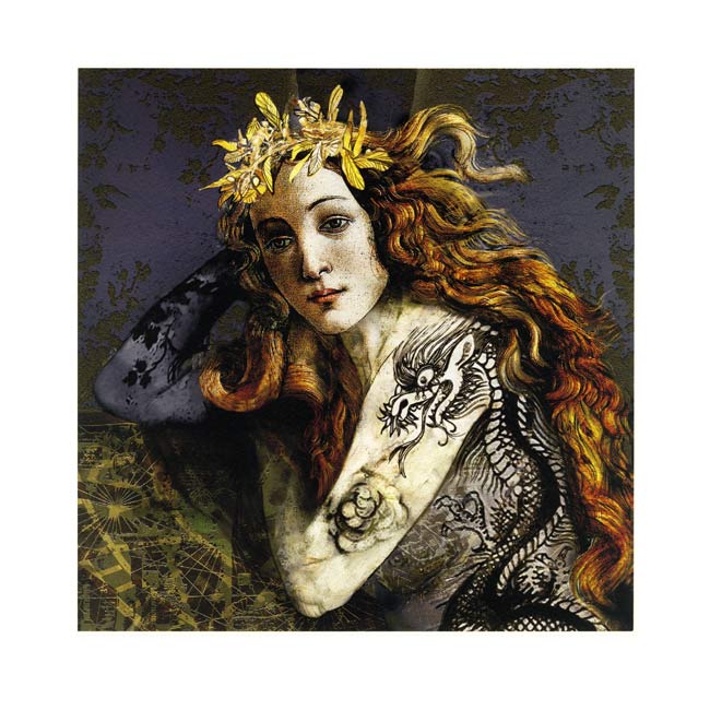 Elsa Charalampous 1, Greece, Venus of the Dragon Crowned, 2018, Digital Art Print, 20 x 21 cm