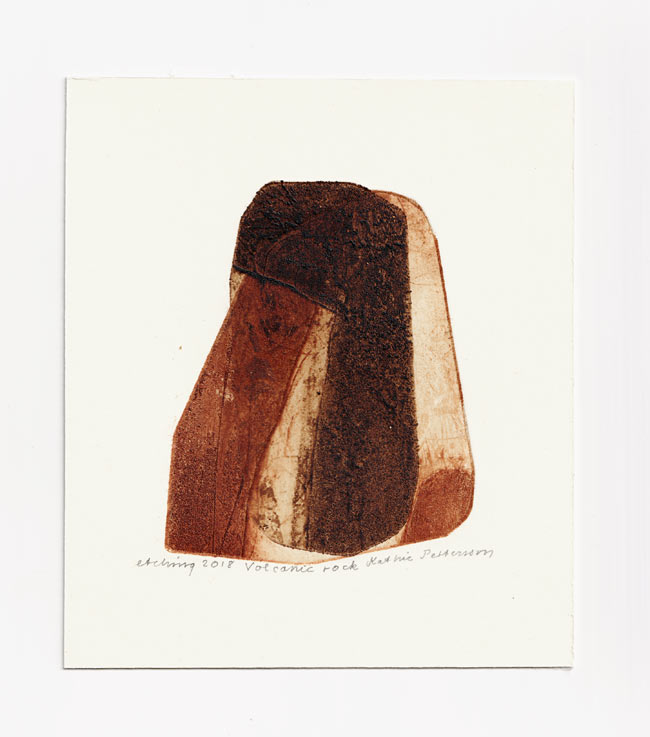 Kathie Pettersson 2, Sweden, Volcanic Rock, 2018, Etching, 9 x 11,80 cm