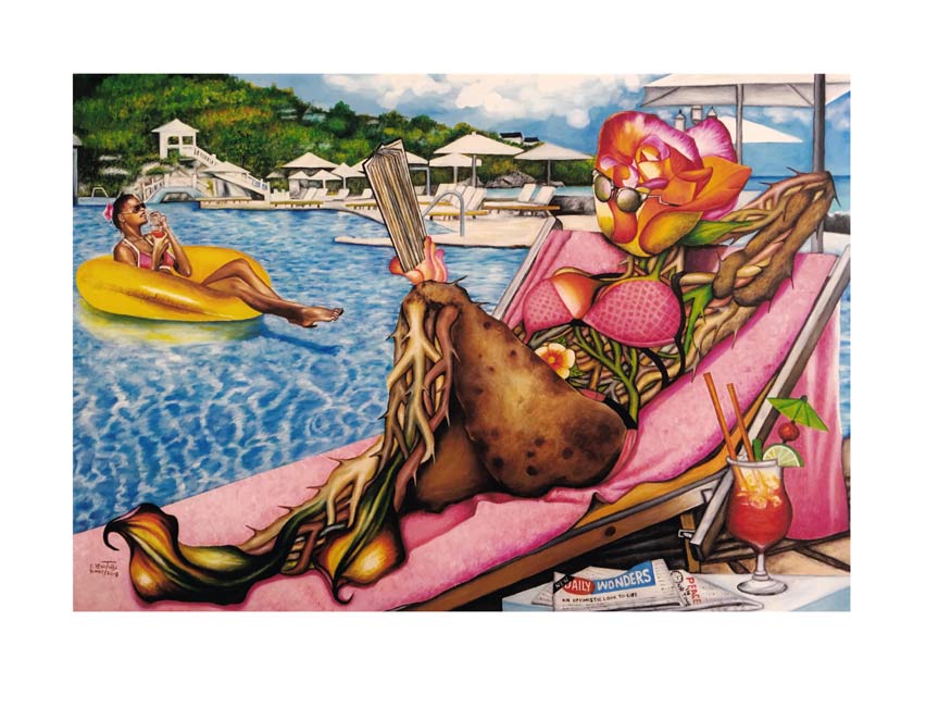 O. Yemi Tubi 3, United Kingdom, The Rosy Seasons of Life, 2018, Painting, 20 x 29 cm