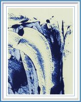 Adelheid Niepold 1, Germany, Fluss des Lebens, 2000, Digital Processing of Monotypes, 30 x 40 cm