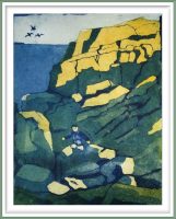Gerhardt Gallagher 2, Ireland, Rocky Detour, 2017, Aquatint Etching, 18 x 22 cm
