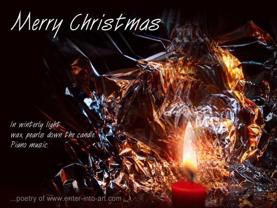 Christmas card with poem - for free download