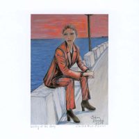 Sabine Blasko 1, Germany, Waiting at the Quay, 2017, Digital Print, Acrylic Painting, 9 x 12,6 cm